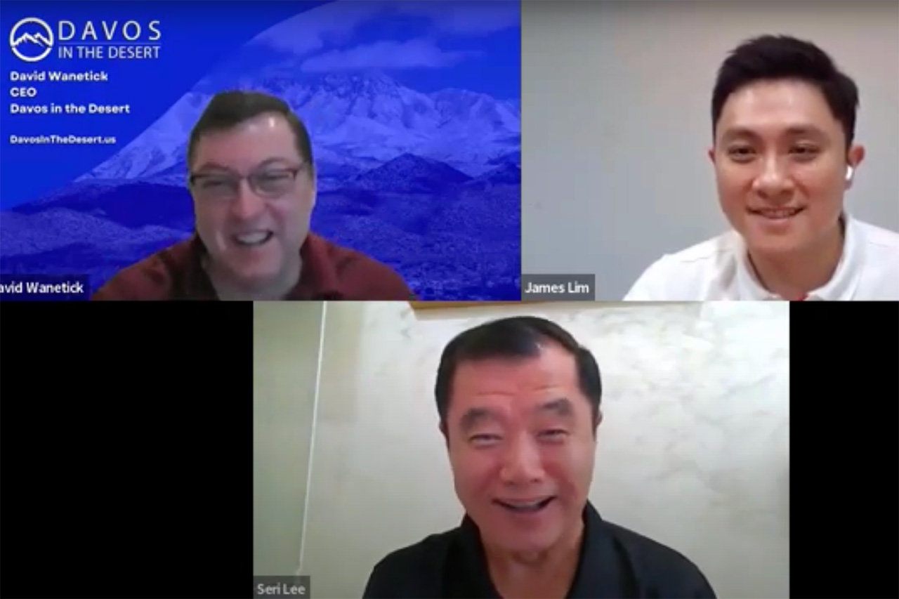 Dr. Seri Lee and Mr. James Lim Guest Speakers in Davos in the Desert Podcast